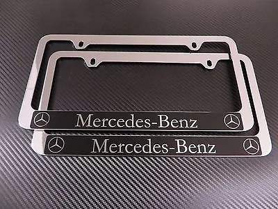 (2pcs) Mercedes-Benz Halo Chrome Metal License Plate Frame • $22.99