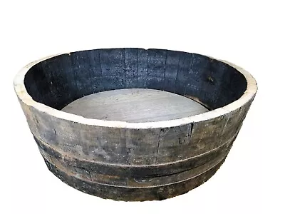 Genuine Cut Whisky Barrel Planter Oak Whiskey Plant Container Flower Pot 20-25cm • £34.95