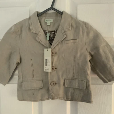 £4.99 • Buy Bnwt Monsoon Baby Boy Stone Linen  Jacket - 3-6 Months - Rrp £28