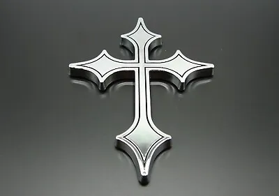 Christian Holy Cross 3d Emblem Decal For Cars. Jesus Religous Spiritual • $9.50