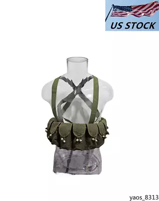 China 1970S 56 Type SKS Retro Tactical Vest 10 Pockets Chest Bag • $16.14