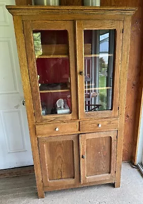 Pie Safe Oak Antique Cupboard • $400