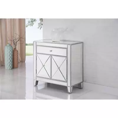 Mirrored Dresser Cabinet Living Dining Room Bedroom Bathroom 28  2 Door 1 Drawer • $854.72