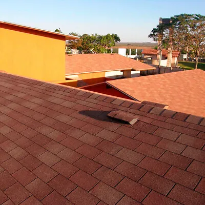 £29.95 • Buy Asphalt Roof Shingles Self-Adhesive Sheds Arbour Roofing Felt Shingle Tiles Red