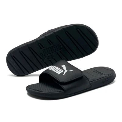 $54.95 • Buy PUMA Cool Cat V Slides - Black - Shoe - Sandal - Mens Womens - Unisex