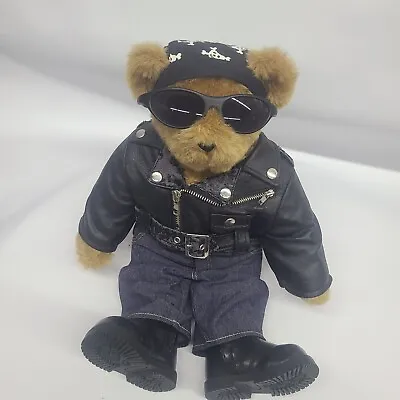 Vermont Teddy Bear Co. Collectable  Boo Boo  The Harley Biker Bear • $34.95