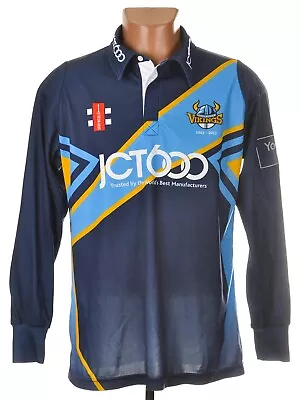 Yorkshire Vikings 2012/2013 Cricket Shirt Jersey Gray Nicolls Size M Adult • £41.03