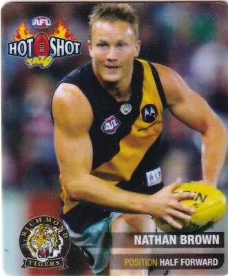 $2.25 • Buy AFL 2006 Tazo Hot Shots Richmond Tigers - Nathan Brown Card No.23-32