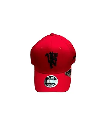NEW NWT Manchester United New Era Logo Stretch Snapback Hat Cap Small/Medium • $21.95