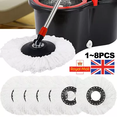 £5.98 • Buy 2~8pcs Replacement Mop Micro Head Refill For 360° Spin Magic Mop Home Cleaning