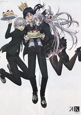 Poster Promo K Project Anime Isana Yashiro Shiro Yatogami Kuroh Kurou Kuro Neko • $14.50