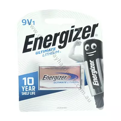 Energizer Ultimate Lithium 9V Battery L522RP1T • $48.07