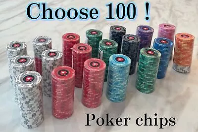 Poker Chip Set 100 POKERSTARS EPT Ceramic Chips100 Pieces With Case. • £98.36