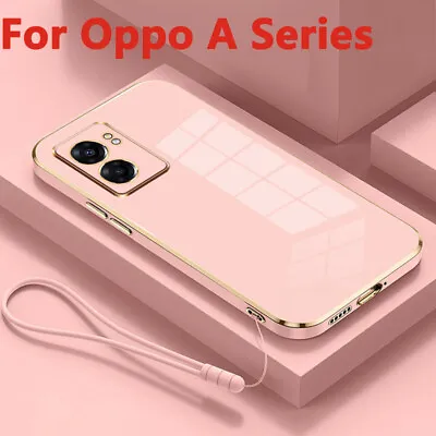 Lanyard Case Cover For Oppo Reno 11 10 9 Pro A97 96 95 Soft Plating Anti Scratch • $5.40