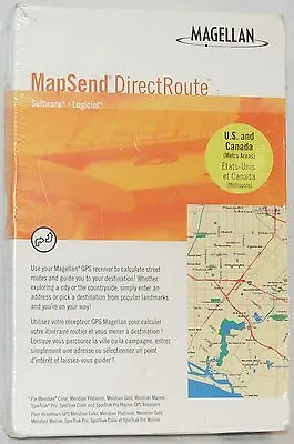 NEW Magellan MapSend DirectRoute GPS USA/CA Maps CD Meridian Marine SporTrak Pro • $9.45