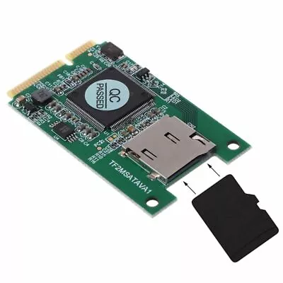 Micro SD TF Card To Mini PCI-E MSATA SSD Adapter Converter For PC Laptop • $11.99