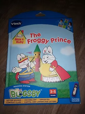 Vtech Bugsby Reading System Max & Ruby The Froggy Prince Book & Cartridge NEW • $12.95