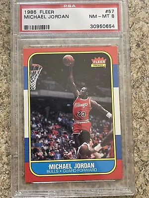 1986-87 Fleer - #57 Michael Jordan (RC) • $5875