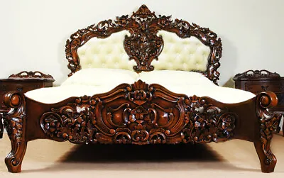£1549 • Buy Top Quality 5ft2 Kingsize Rococo Bed Upholstered Headboard With Slats 78132a