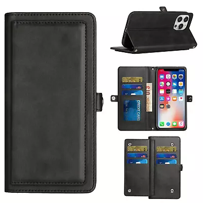 For Moto G Power 5G 2023 Case Wallet Vegan Leather ID Card Holder W/ Wrist-strap • $8.99