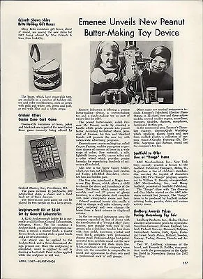 1967 PAPER AD Emenee Mr. Peanut Peanut Butter Maker Making Toy Article • $14.99