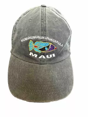 Maui Hawaii Vintage Hat Humuhumunukunukuapuaa Fish Golf Cap • $10