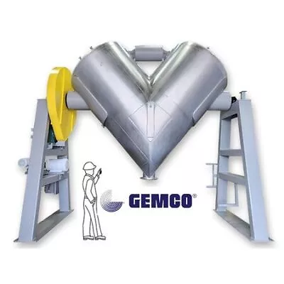 Used 150 Cubic Foot Stainless Steel GEMCO V-Cone Tumble Vacuum Rated Blender • $90206