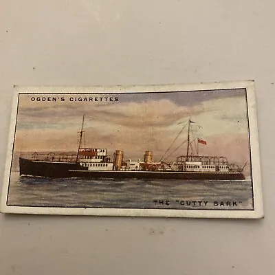 Ogdens Cigarette Cards Yachts & Motor Boats 1930 15 The Cutty Sark • £1.75