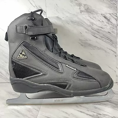 Jackson Ultima Softec Elite Black Mens Figure Ice Skates Mark IV Blades Size 12 • $84.96