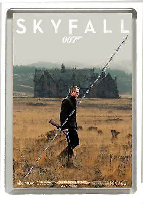 James Bond - Skyfall - Film Poster Fridge Magnet - Jumbo  90mm X 60mm • £3.90