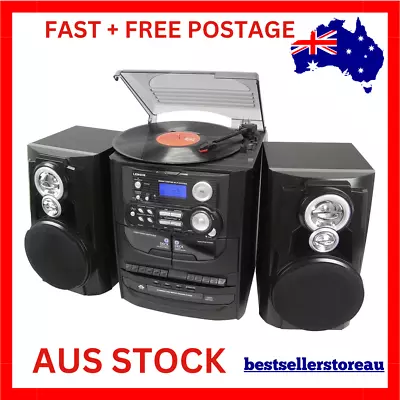 Hi-Fi Stereo System With Multi CD Player Dual Cassette Tape Stereo FAST POSTAGE • $285.50