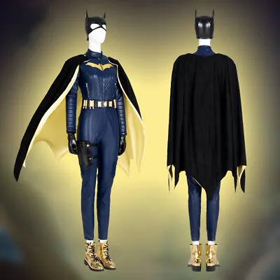 $185 • Buy 2022 Batgirl Cosplay Costume Superhero Batwoman Jumpsuit Cloak Mask Halloween