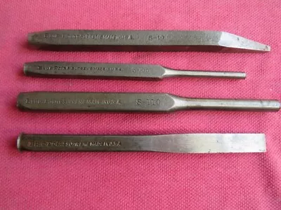 Lot Of 4 Vintage Blue-Point Supreme S Series Punch & Chisels Made In USA • $19.95