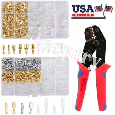 450pcs Automotive Electrical Wire Connectors Kit Male Female Spade Terminal Set • $27.26