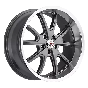 1 New Vision 20X9.5 5x4.75 5x120.65 12 Gunmetal Machined Lip Torque Wheel/Rim • $236