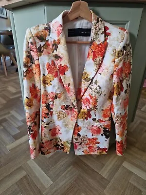 Zara Basic Floral Blazer Size Small Used • $18.93