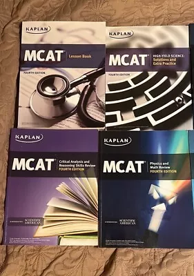 Kaplan MCAT Book Set 4th Edition With Getting Into Medical School Book (10) • $30