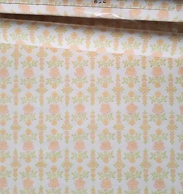 X2.5 1970s Vintage Wallpaper Rolls  FLOWER POWER Retro 60s Sixties Groovy Mcm • £60