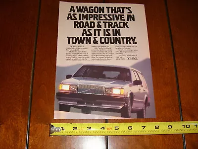 Volvo 740 Gle Wagon Original 1987 Ad • $11.95