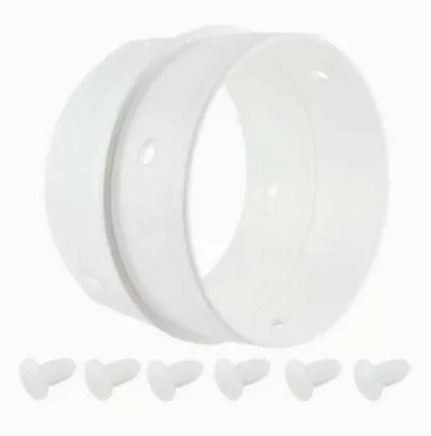 £7.25 • Buy White Knight Tumble Dryer 4  Vent Hose Connector Includes Fixing Studs    2411