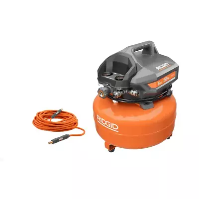 6 Gal. Portable Electric Pancake Air Compressor With 1/4 In. 50 Ft. Lay Flat Air • $275.13