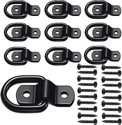 D Ring Tie Down Anchor 1/4  Heavy Duty Trailer Anchor Lashing Rings 1200 Lbs Cap • $22.40