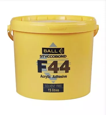 F.Ball Styccobond F44 Vinyl Flooring Adhesive 15 Litres / Acrylic / Solv Free 📌 • £50