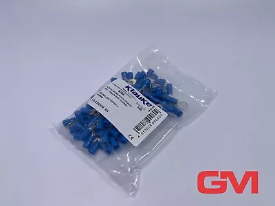 Vpe 100x Klauke Crimping Terminal 6306 Crimp Terminal Lug 15 -2 5 Qmm M6 Blue • $30.68