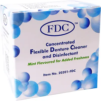 Flexible Denture Cleaner FDC ~ 3 Months Supply ~ Valplast & Other Dental 1 Box 3 • £17.76