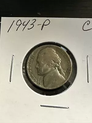 1943 P Jefferson War Nickel Silver Coin C • $1.99