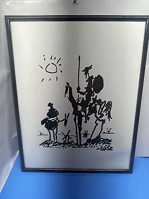 Pablo Picasso Don Quixote Poster 28’ H X 22’ W Poster Framed  • $199