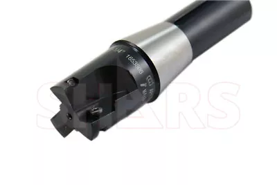 SHARS 1-1/4  90° INDEXABLE FACE END MILL R8 ARBOR 3FL APKT CERT Save $170 P[ • $49.95