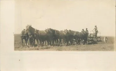 C-1910 Farm Agriculture Horse Drawn Equipment RPPC Photo Postcard 22-8710 • $17.49