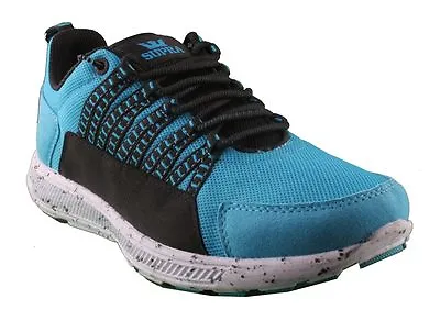 Supra Owen Turquoise Black Suede Running Cross-trainer Skateboarding Shoes NIB • $44.25